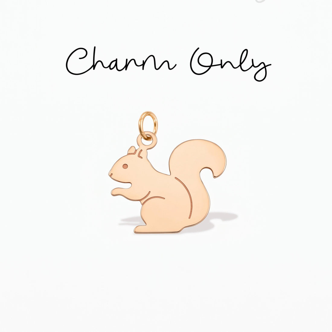 Dainty Squirrel Necklace Charm
