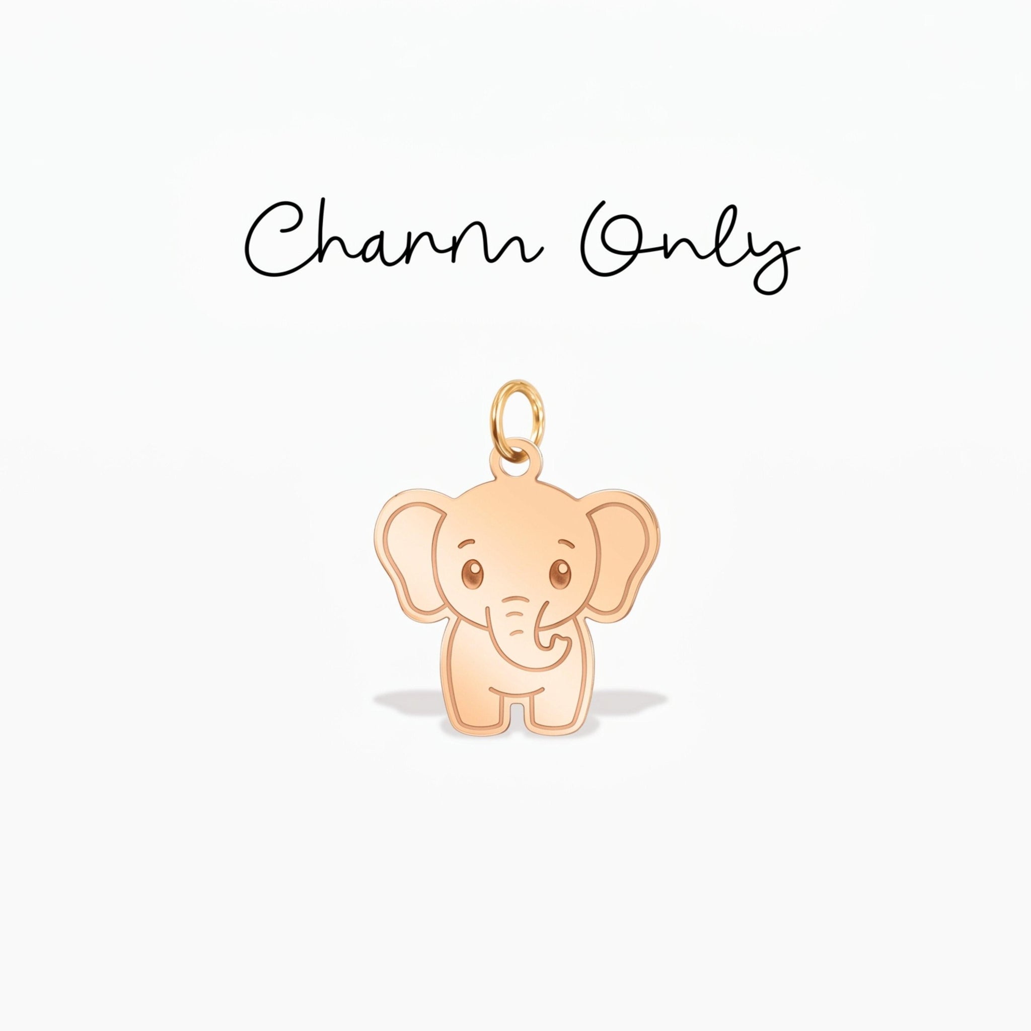 Baby Elephant Necklace Charm