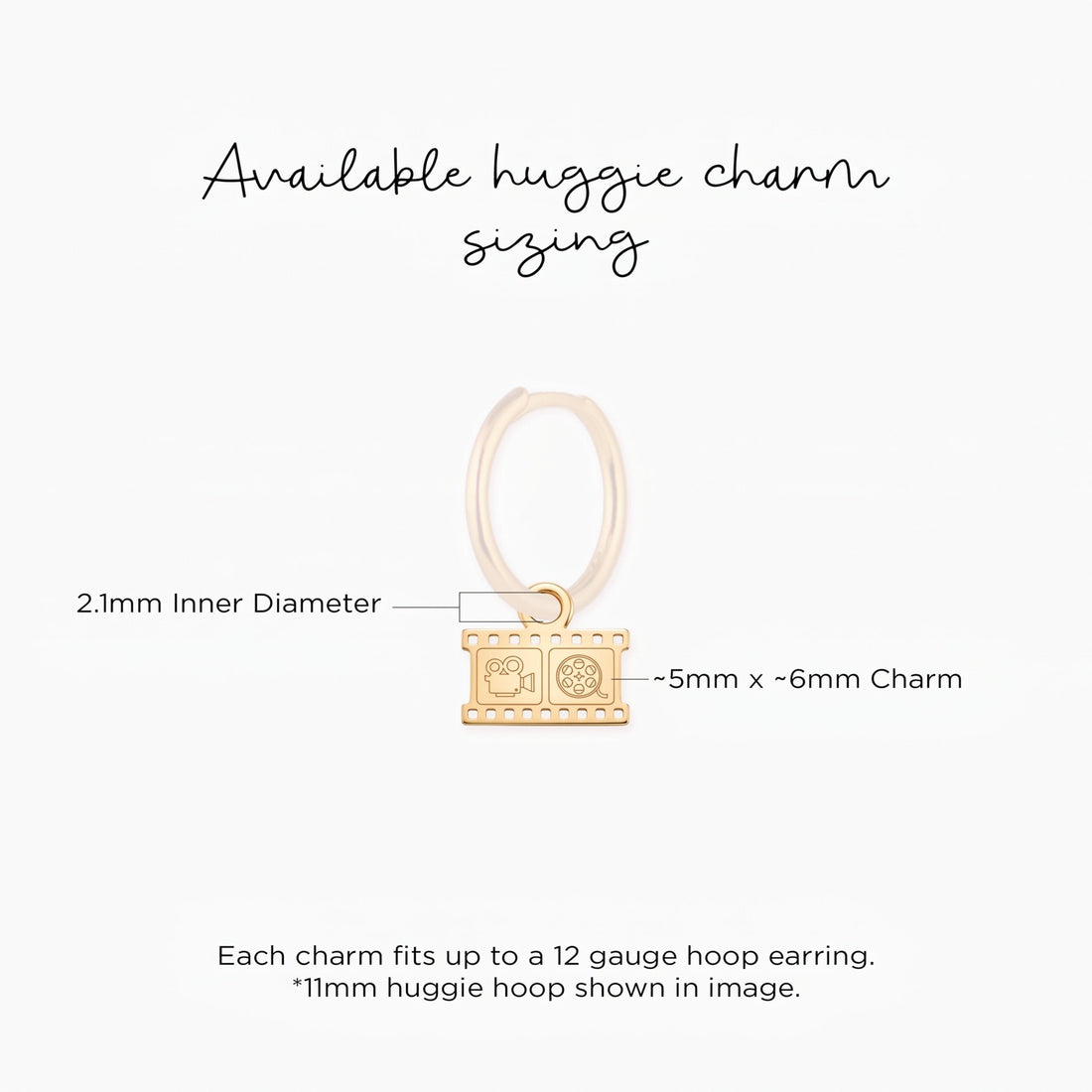 Movie Camera Reel Charm