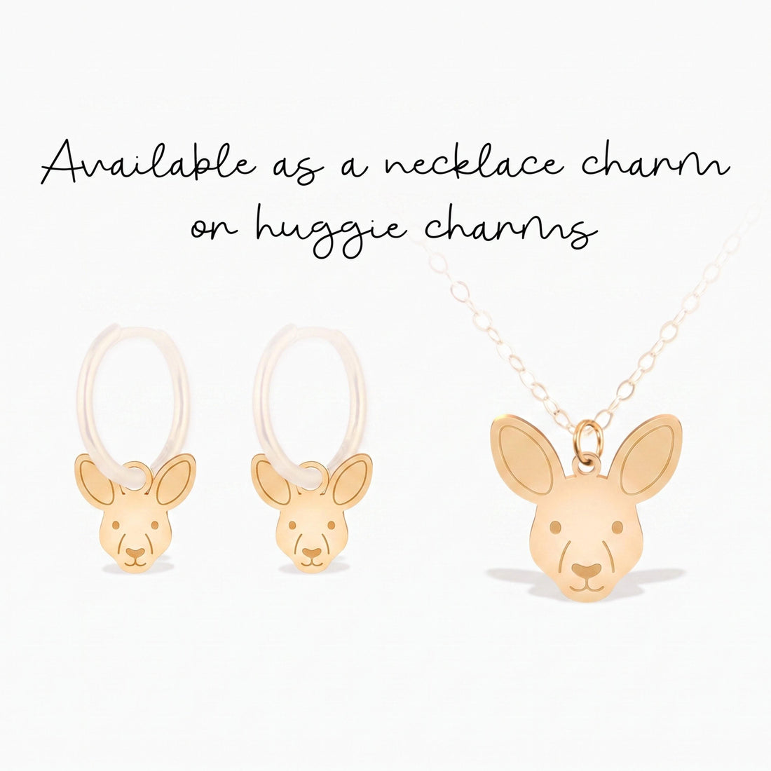 Kangaroo Head Necklace Charm