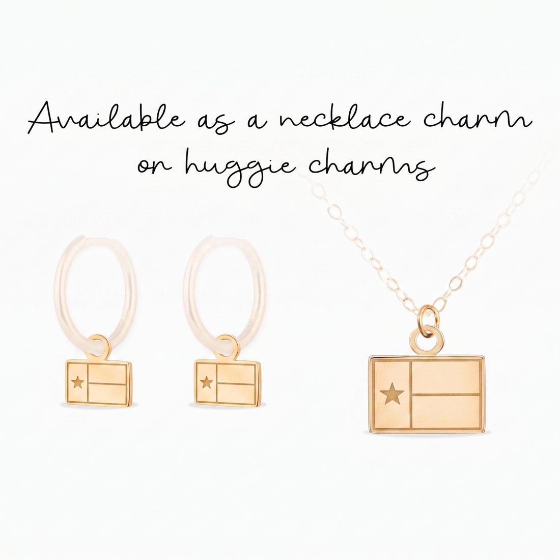 Texas Flag Necklace Charm