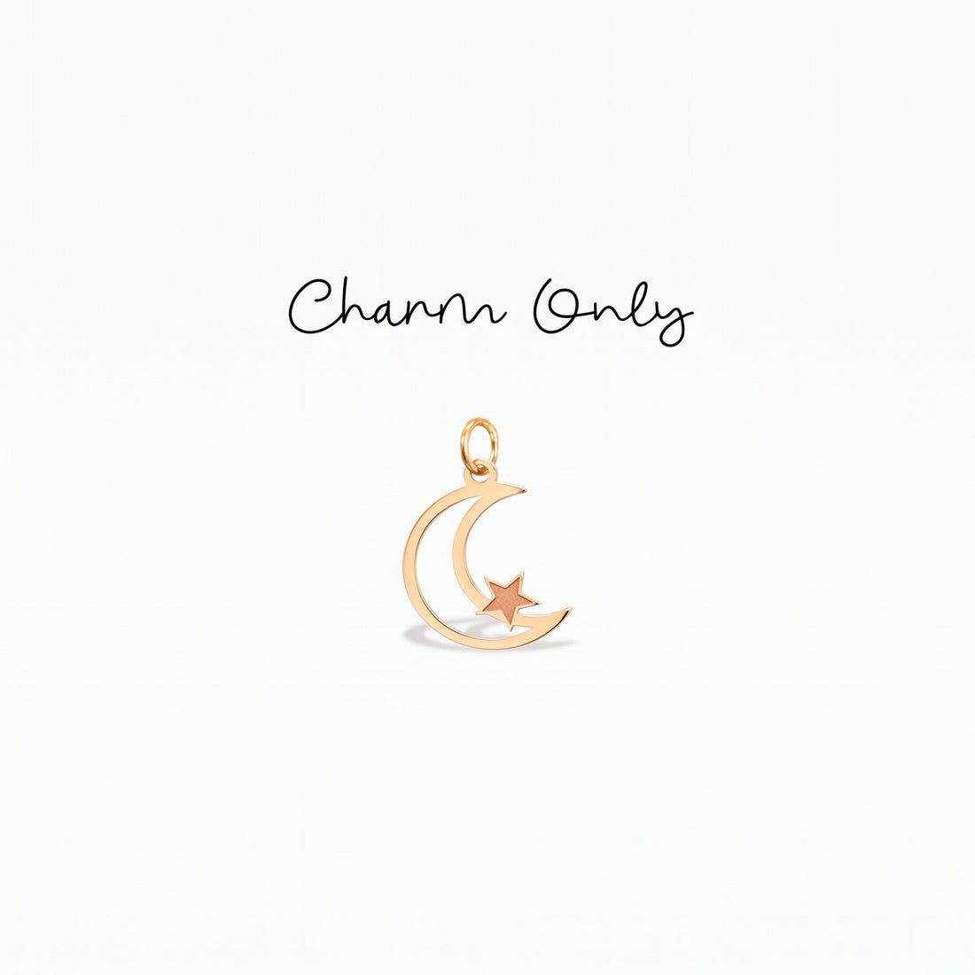 Celestial Moon Star Necklace Charm