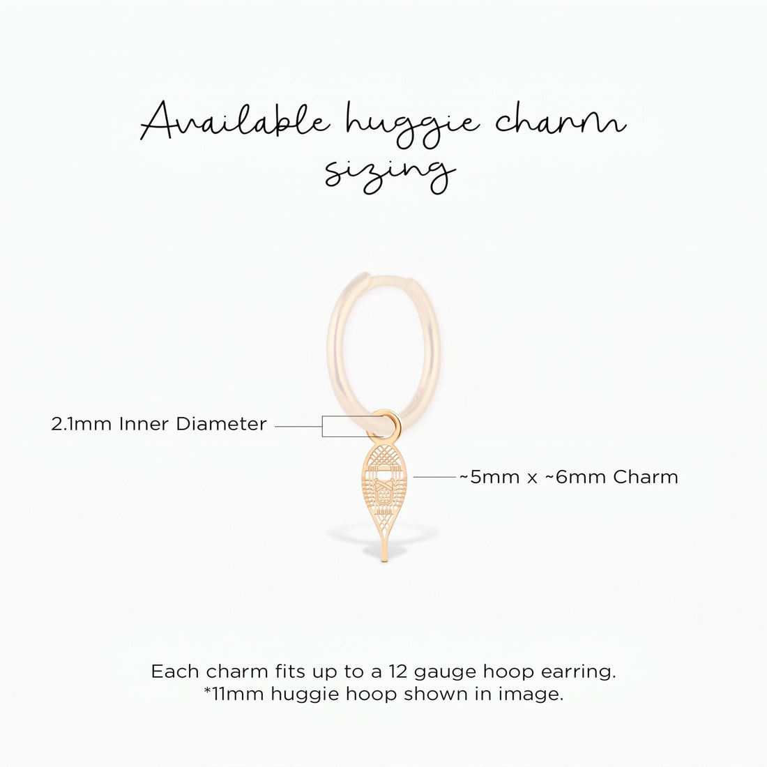 Snowshoe Winter Sport Charm