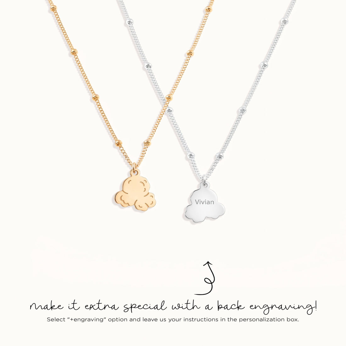 Popcorn Kernel Charm Necklace