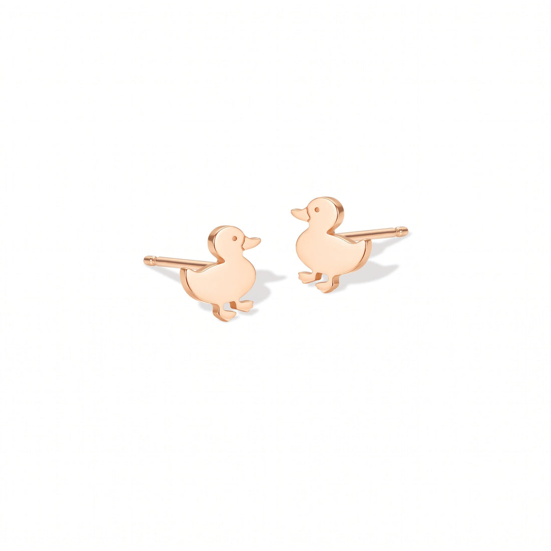 Duckie Bird Charm Stud Earrings