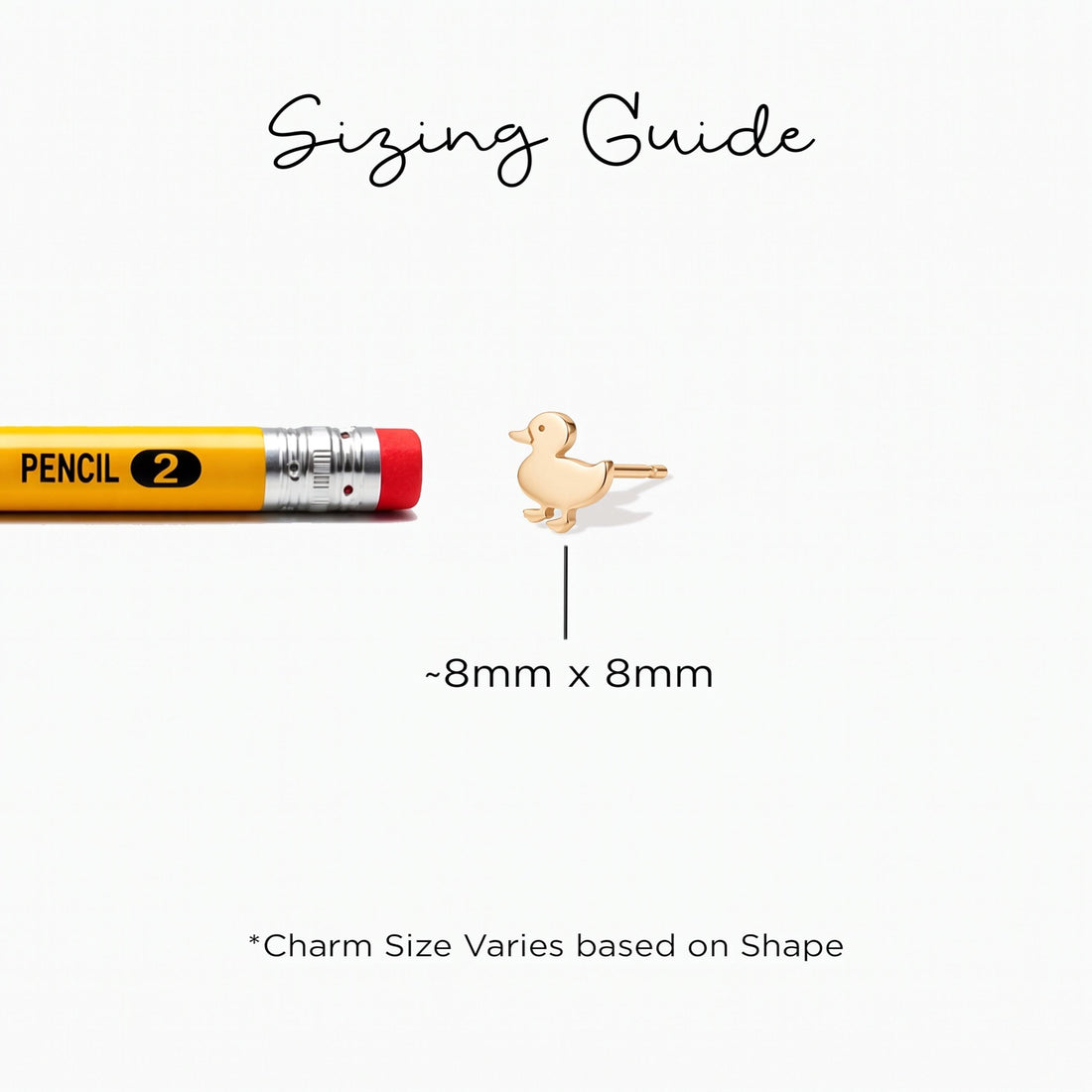 Duckie Bird Charm Stud Earrings