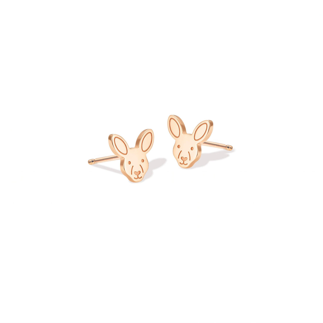 Kangaroo Charm Stud Earrings