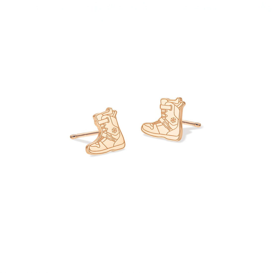 Snow Boot Charm Stud Earrings