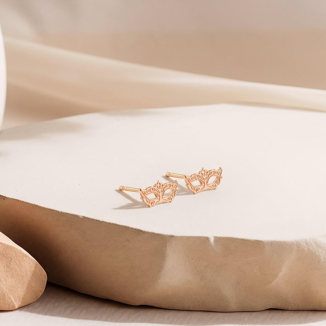 Masquerade Mask Stud Earrings