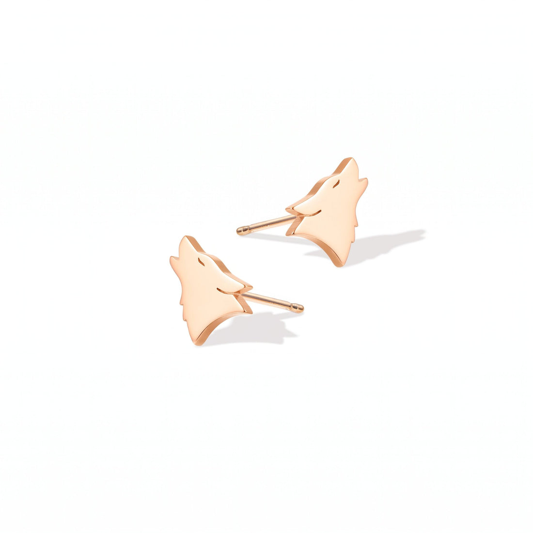 Howling Wolf Stud Earrings