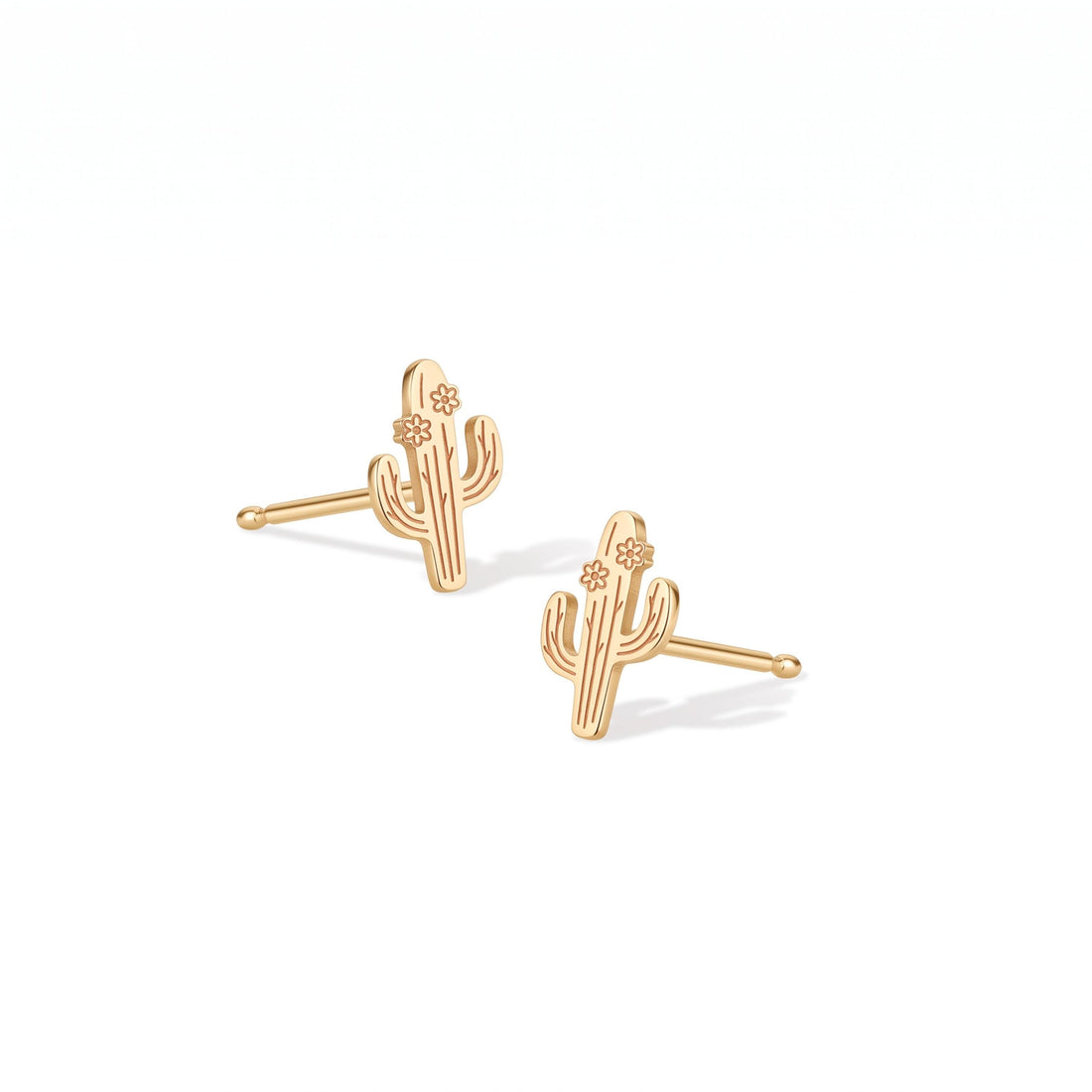 Cactus Flower Stud Earrings