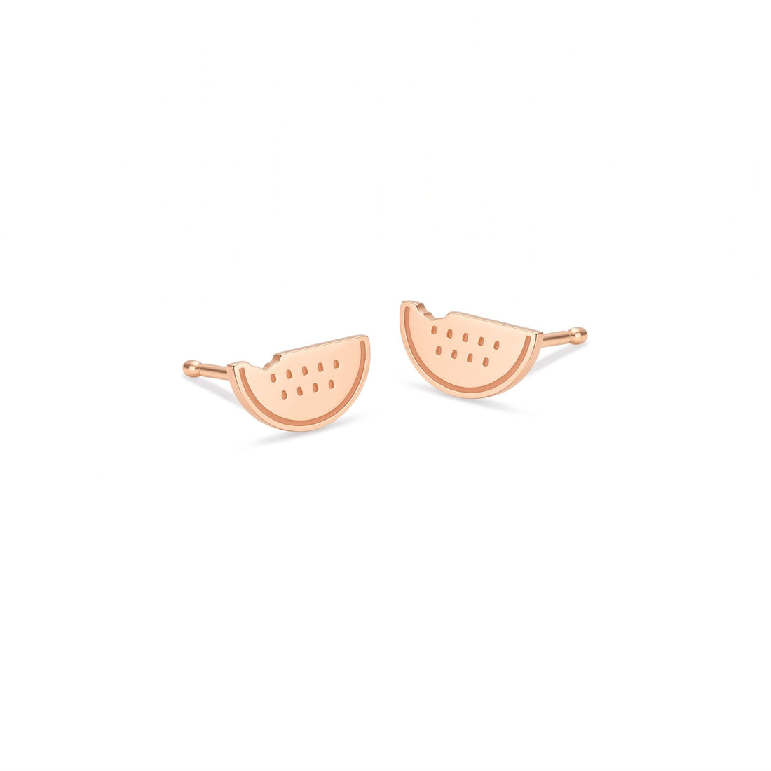 Watermelon Slice Fruit Stud Earrings