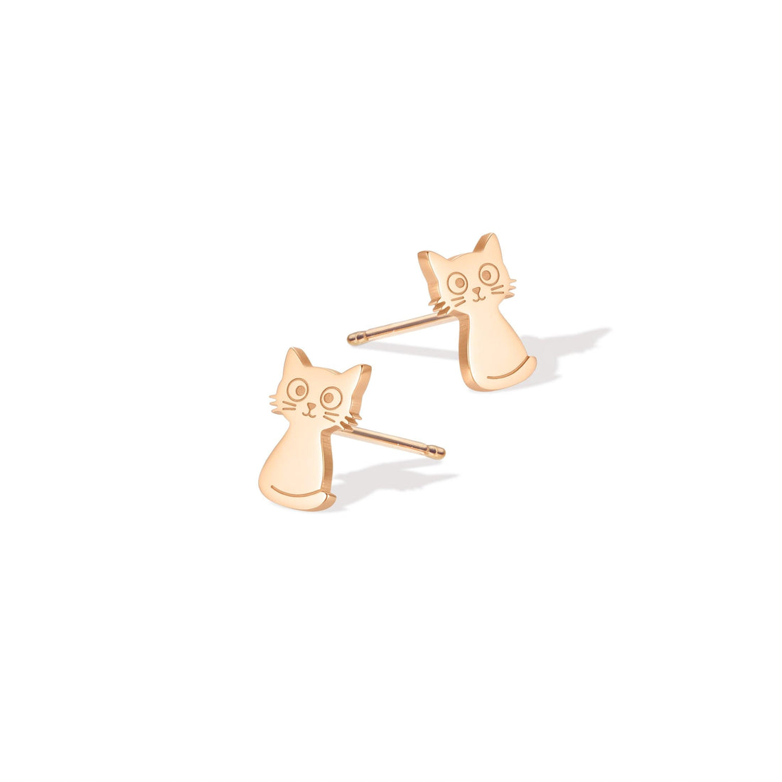 Sitting Cat Stud Earrings