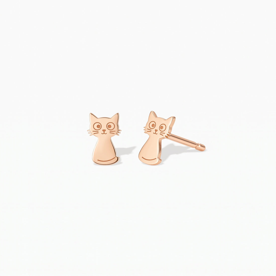 Sitting Cat Stud Earrings