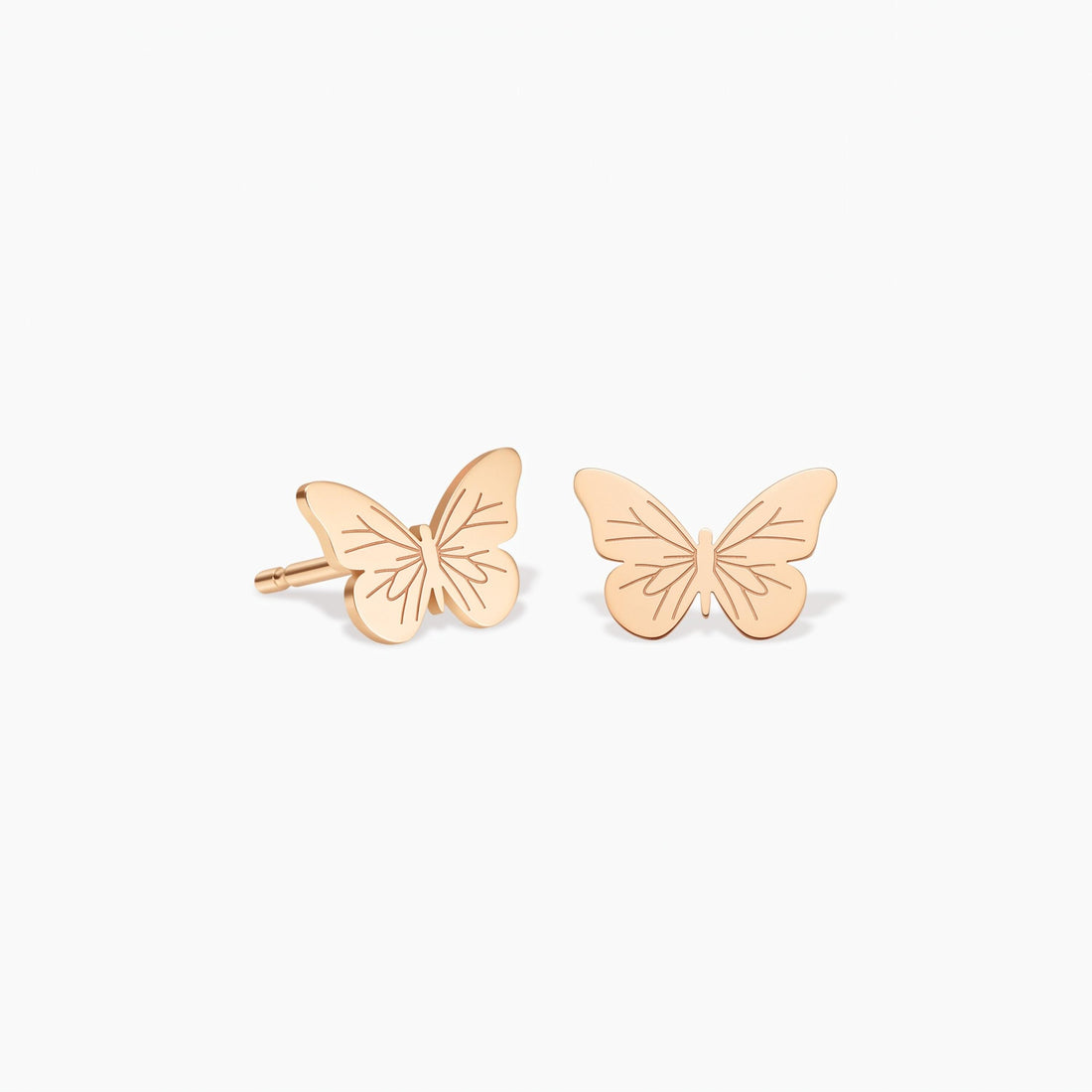Butterfly Charm Stud Earrings