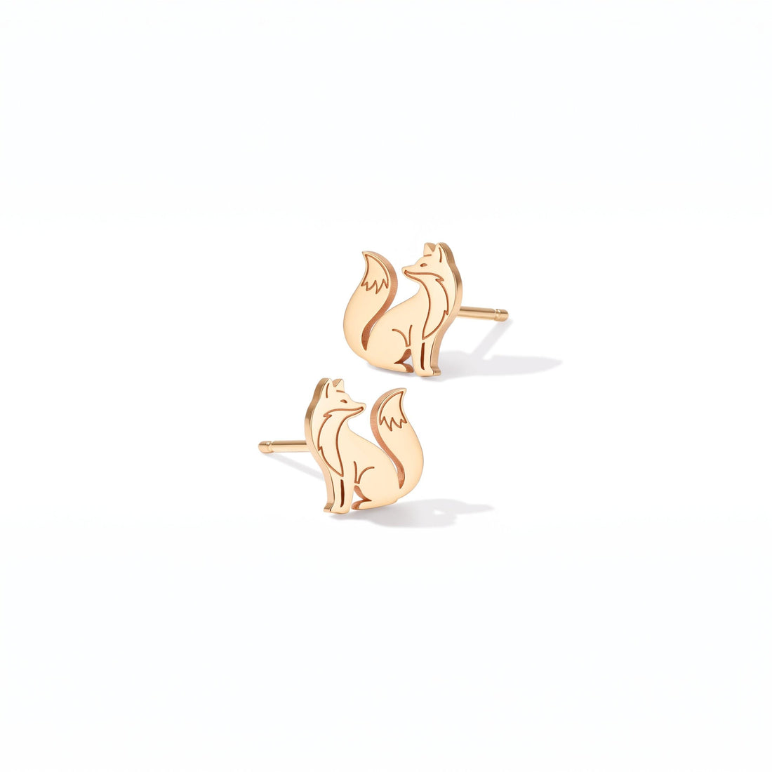 Sitting Fox Stud Earrings