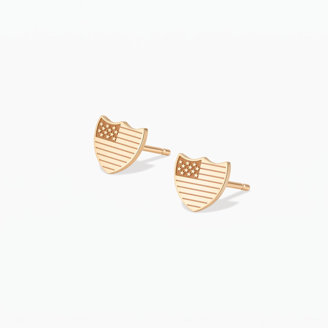 American Shield Stud Earrings