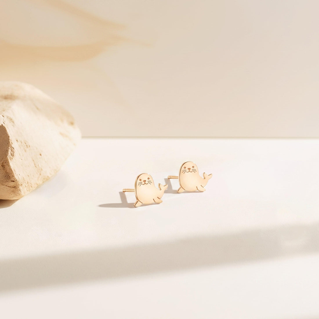 Seal Pup Stud Earrings