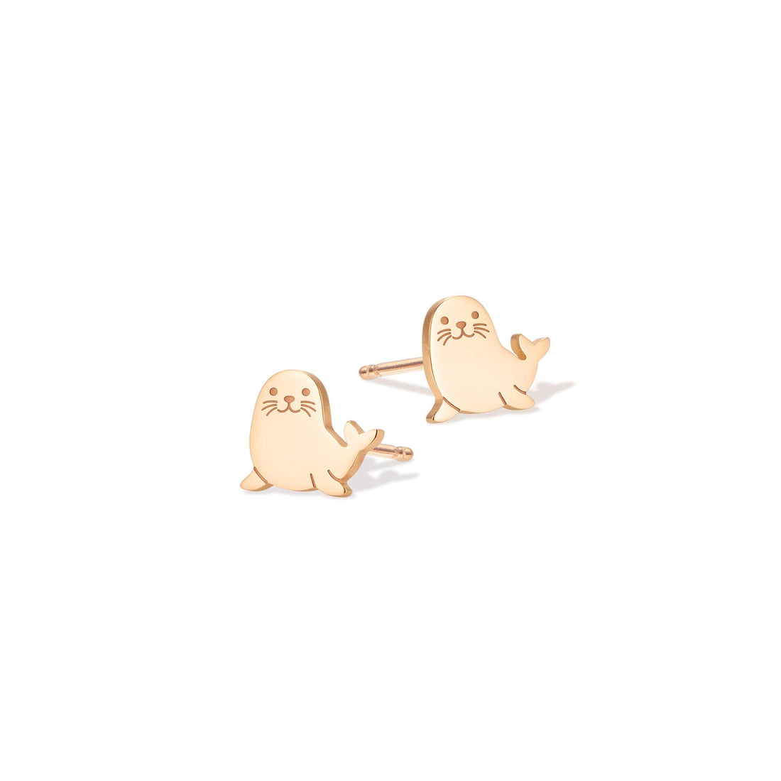 Seal Pup Stud Earrings