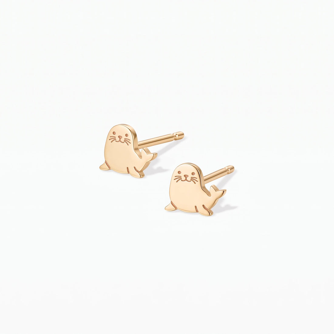 Seal Pup Stud Earrings