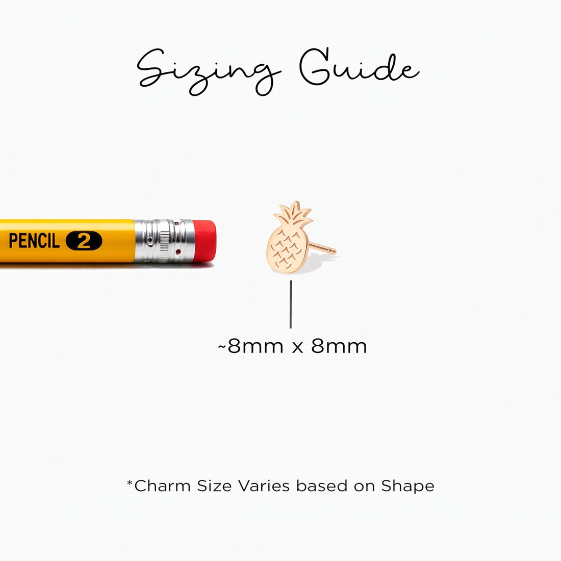 Pineapple Stud Fruit Earrings