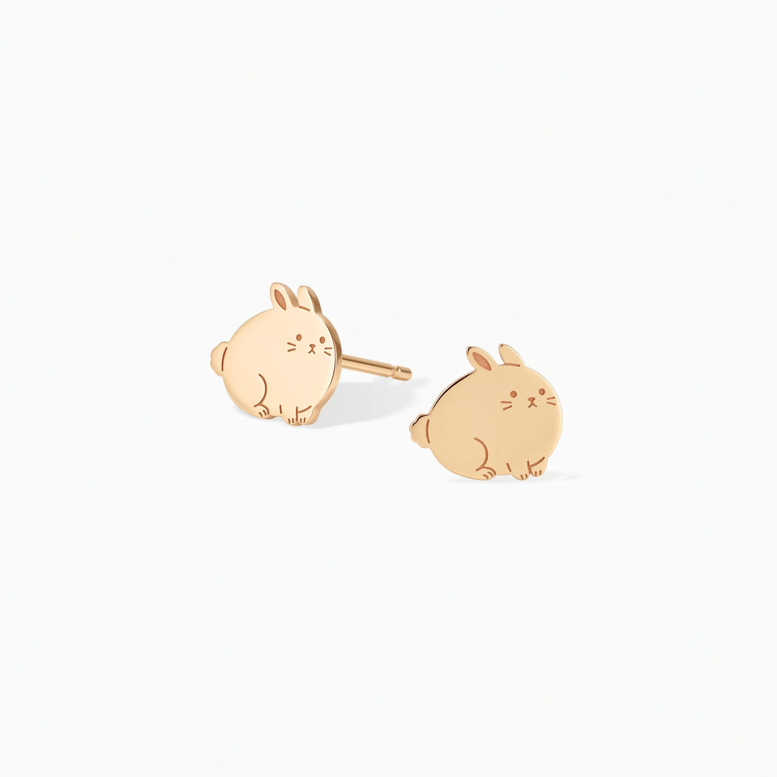 Bunny Rabbit Chubby Stud Earrings