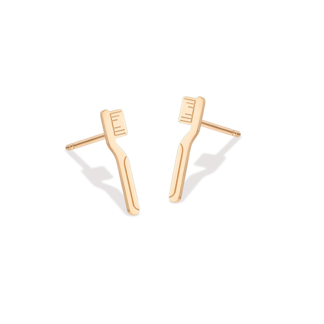 Toothbrush Charm Stud Earrings