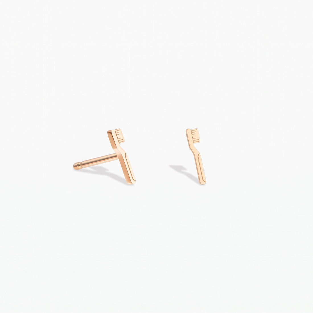 Toothbrush Charm Stud Earrings