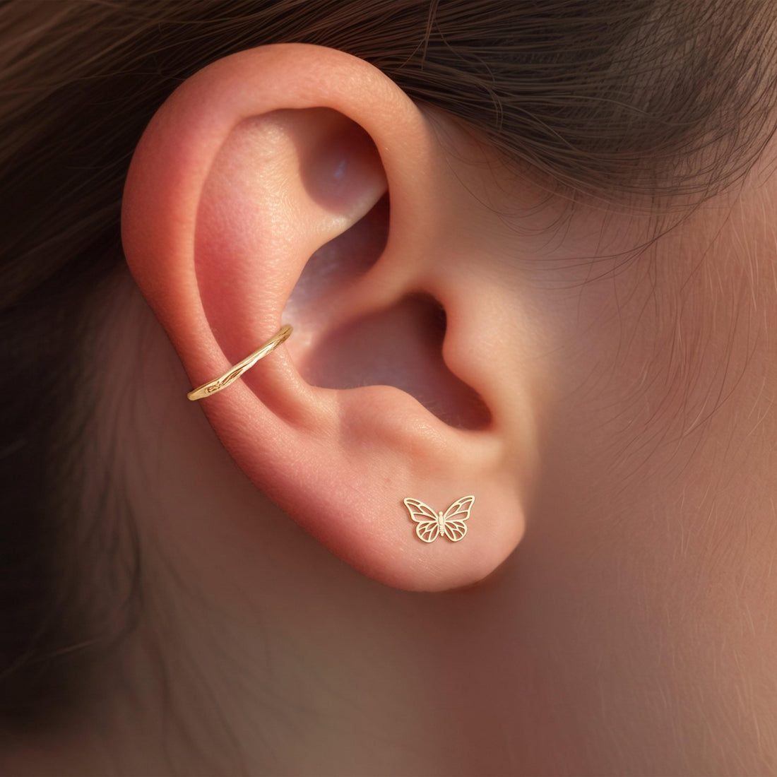 Butterfly Cutout Stud Earrings