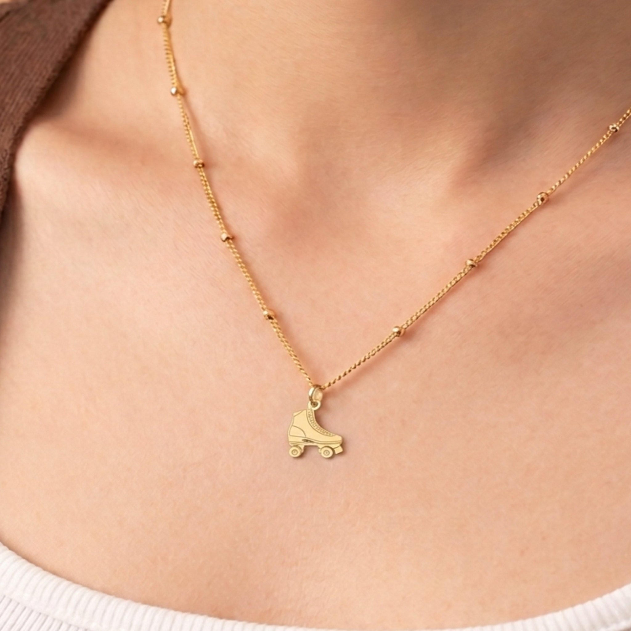 Old School Roller Skate Necklace