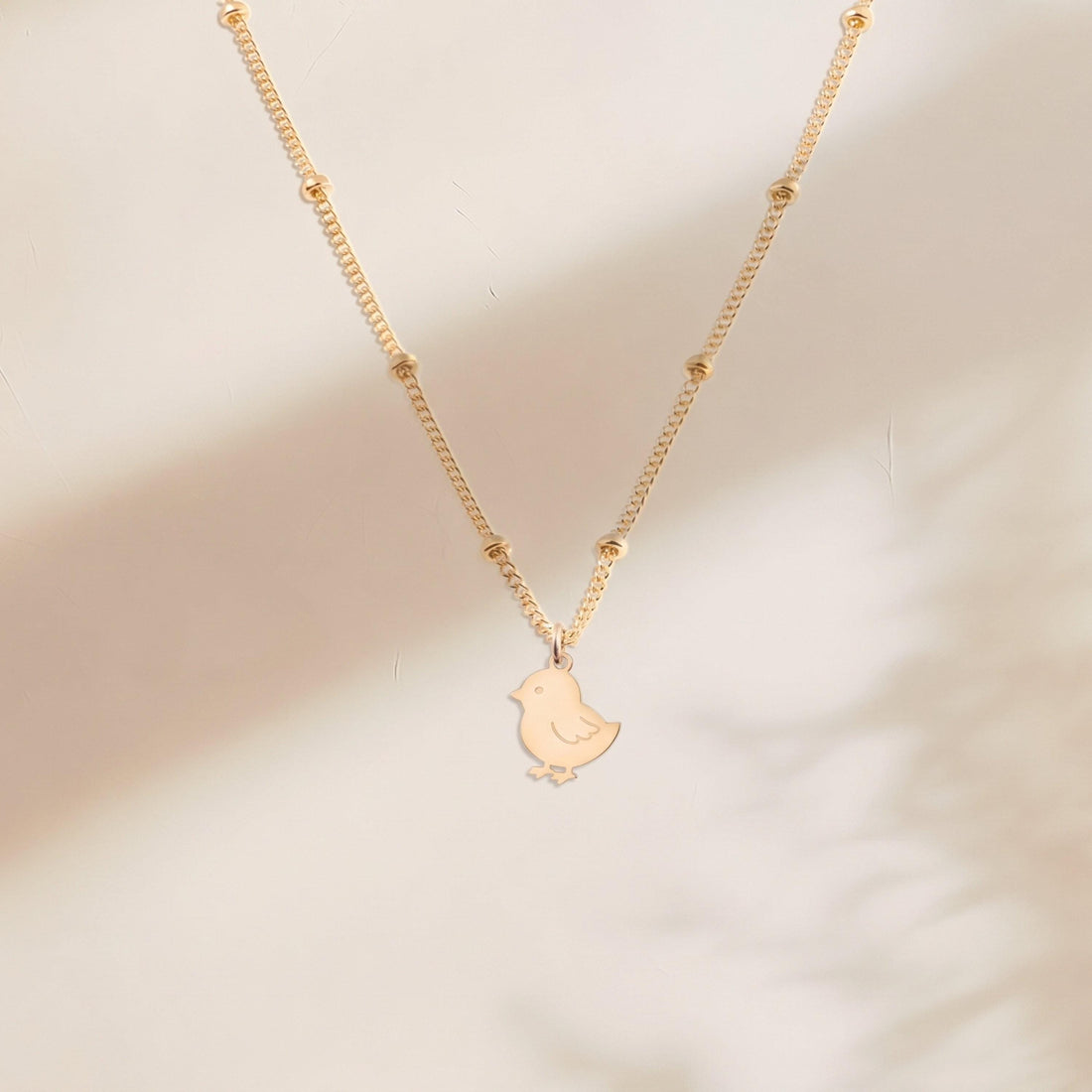 Baby Chick Beady Necklace