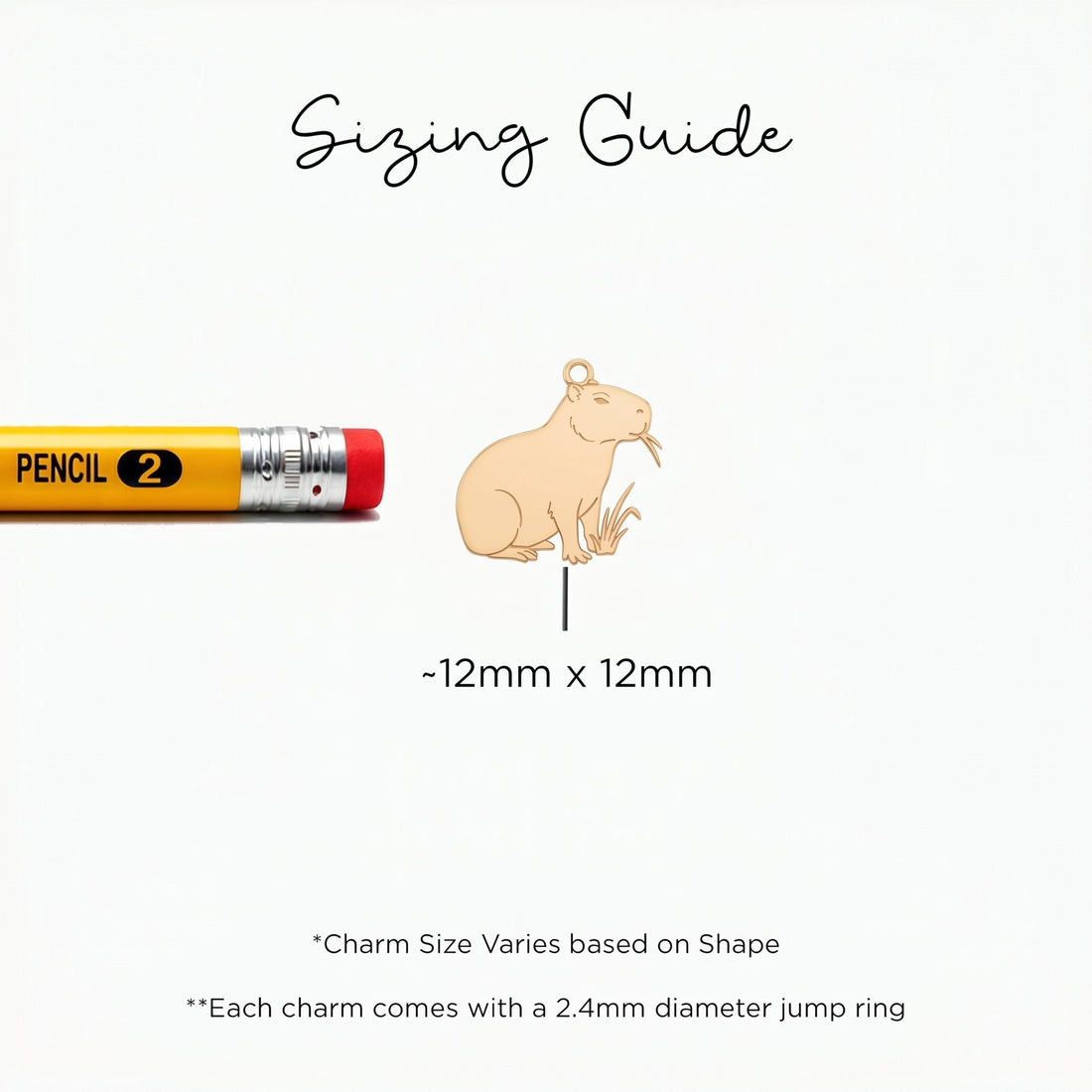 Capybara Charm Beady Necklace