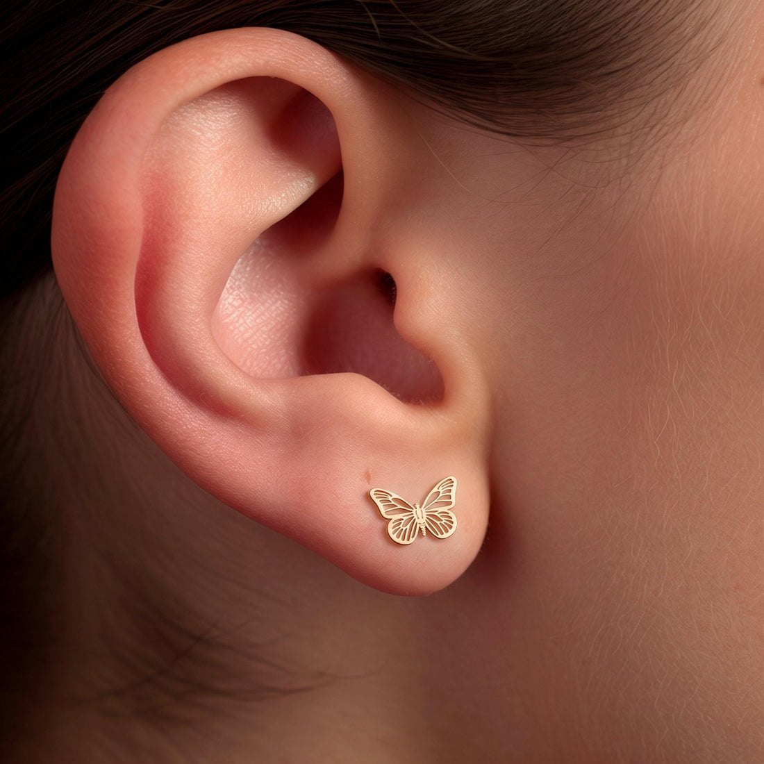 Butterfly Cutout Stud Earrings