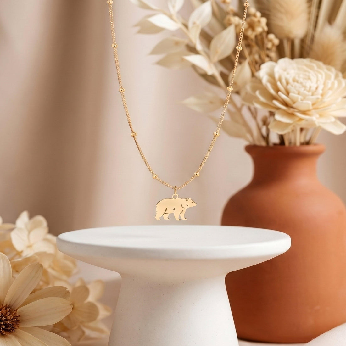 Polar Bear Cub Necklace