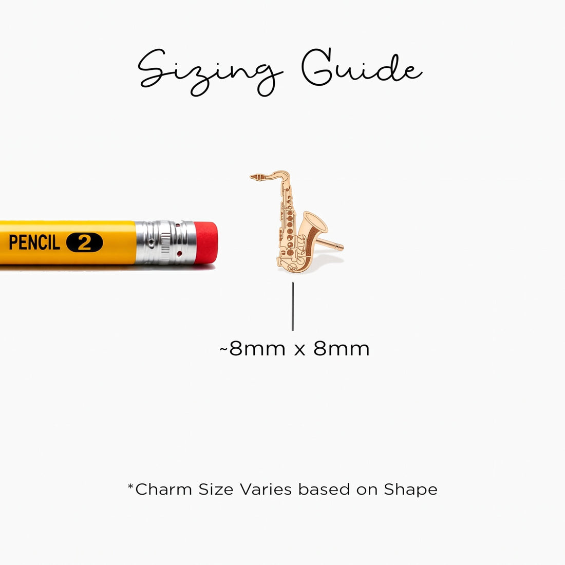 Alto Saxophone Stud Earrings