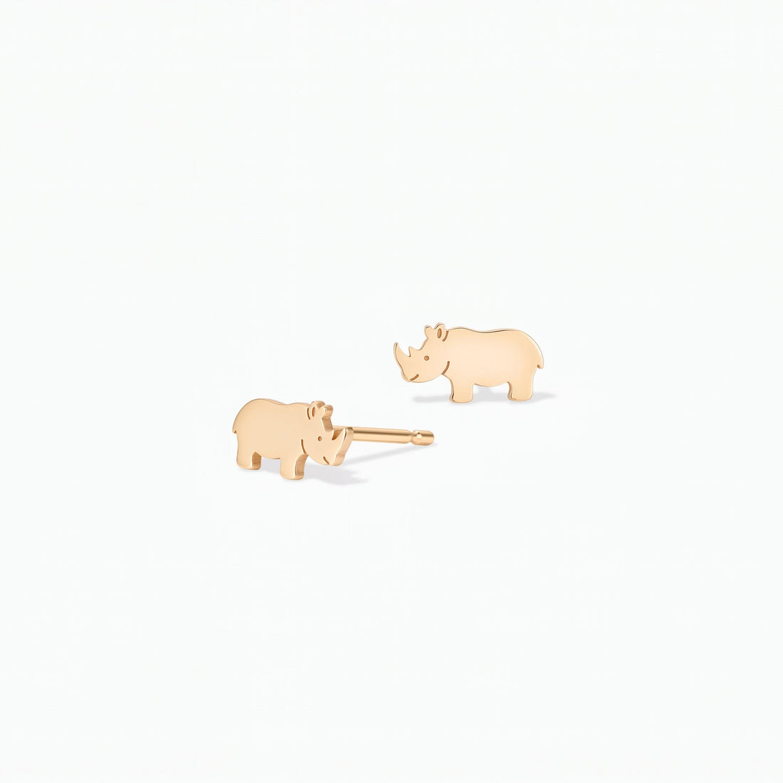Rhino Head Stud Earrings