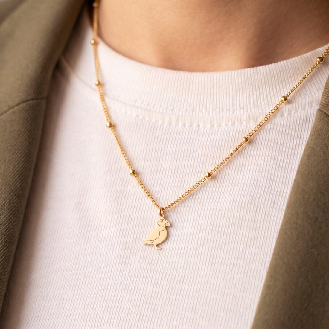 Puffin Toucan Beady Necklace