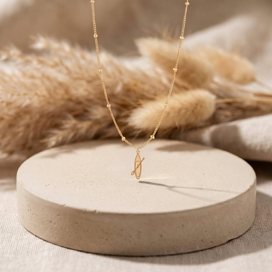 Kayak Paddle Beaded Necklace