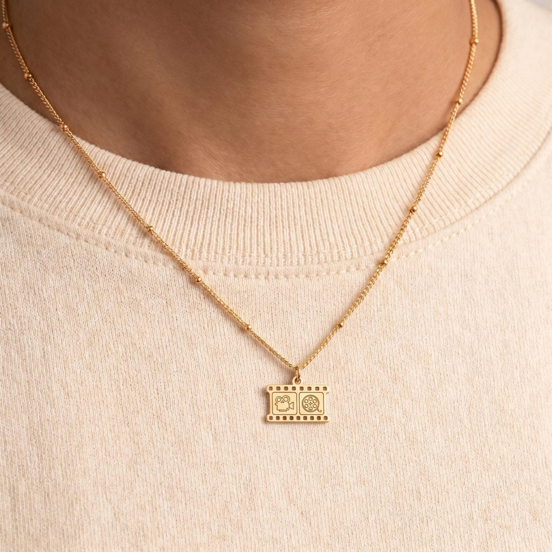 Film Strip Charm Necklace
