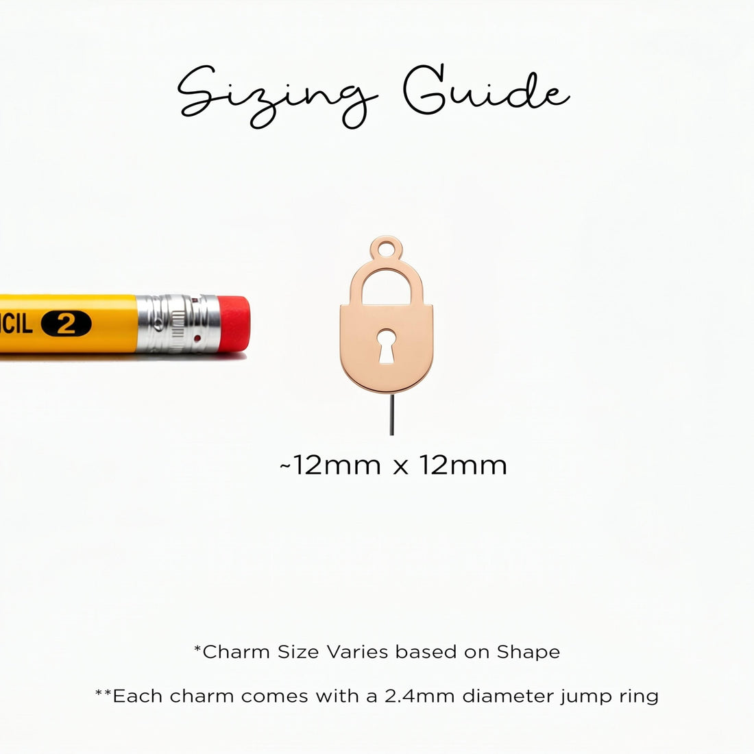 Padlock Charm Beady Necklace