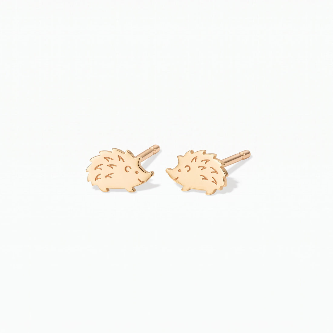 Hedgehog Charm Stud Earrings