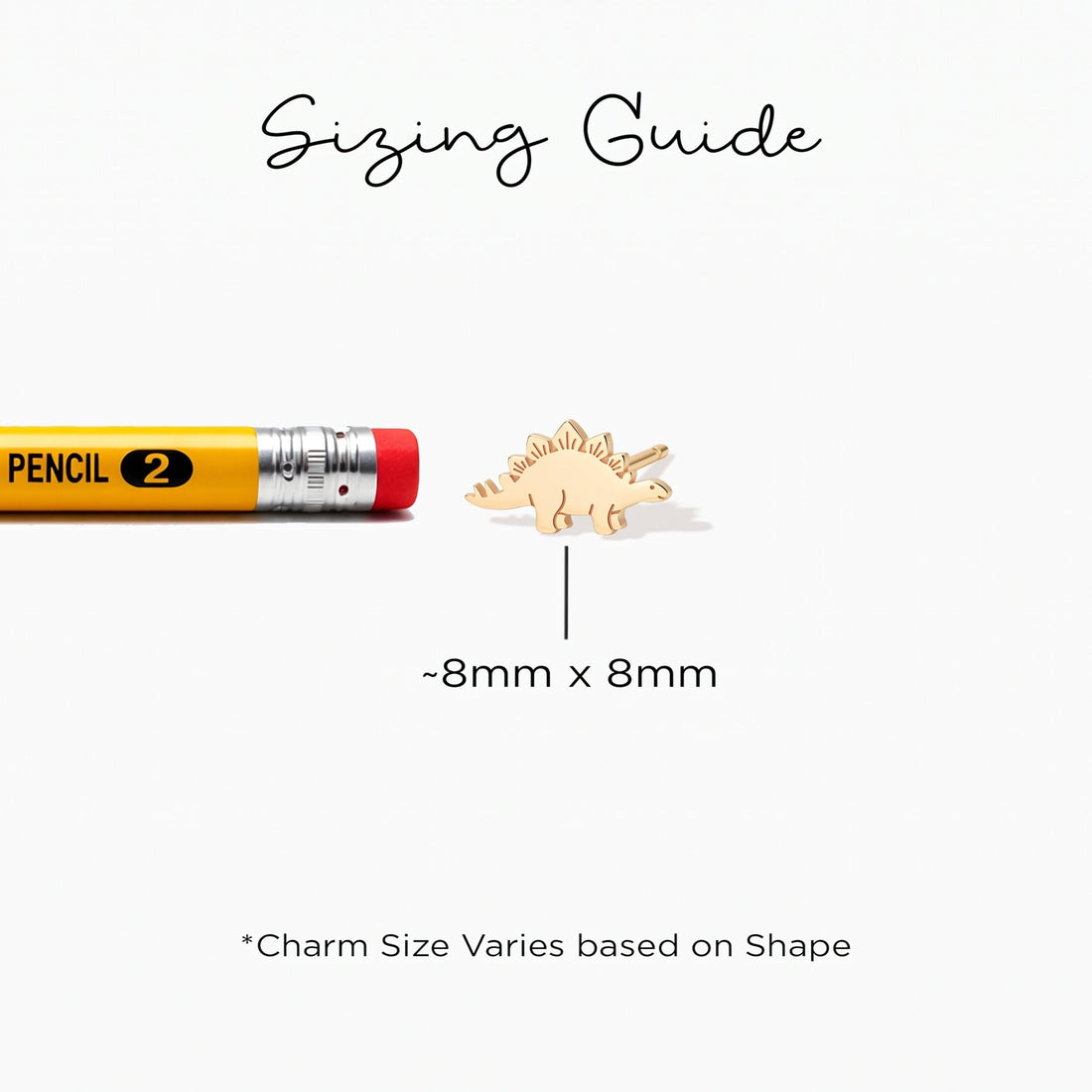 Stegosaurus Charm Stud Earrings