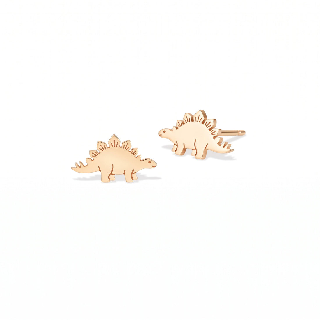 Stegosaurus Charm Stud Earrings