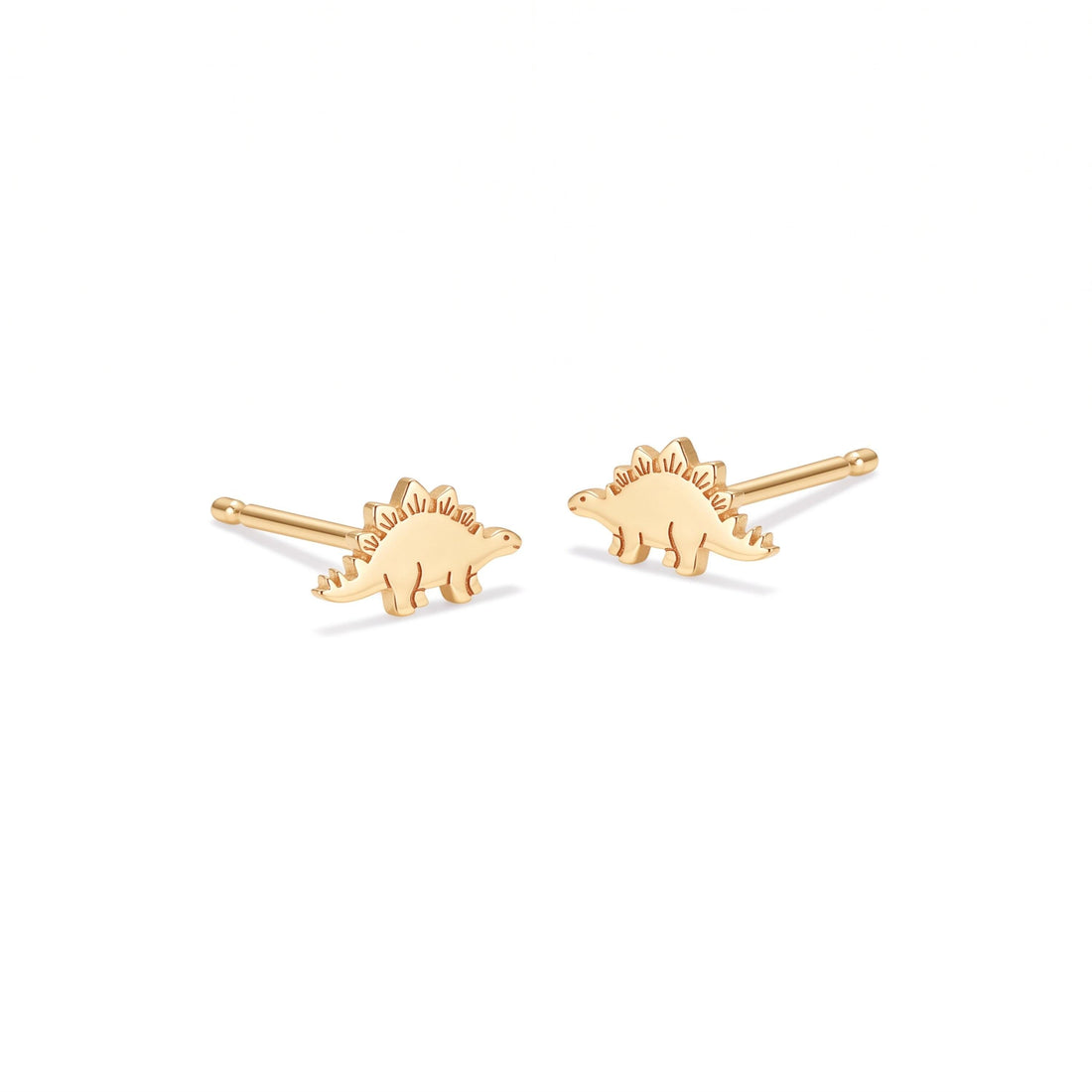 Stegosaurus Charm Stud Earrings
