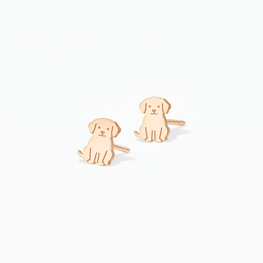 Labrador Puppy Dog Stud Earrings