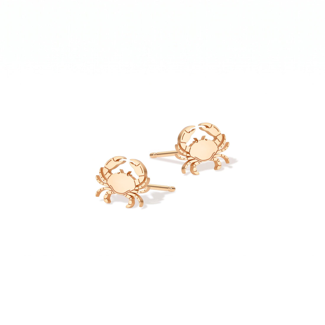 Crab Charm Stud Earrings