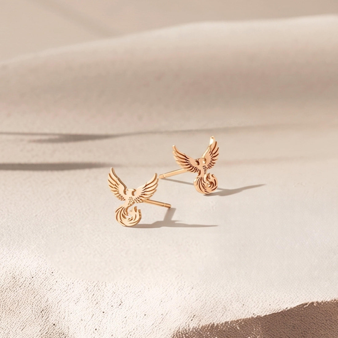 Phoenix Bird Stud Earrings