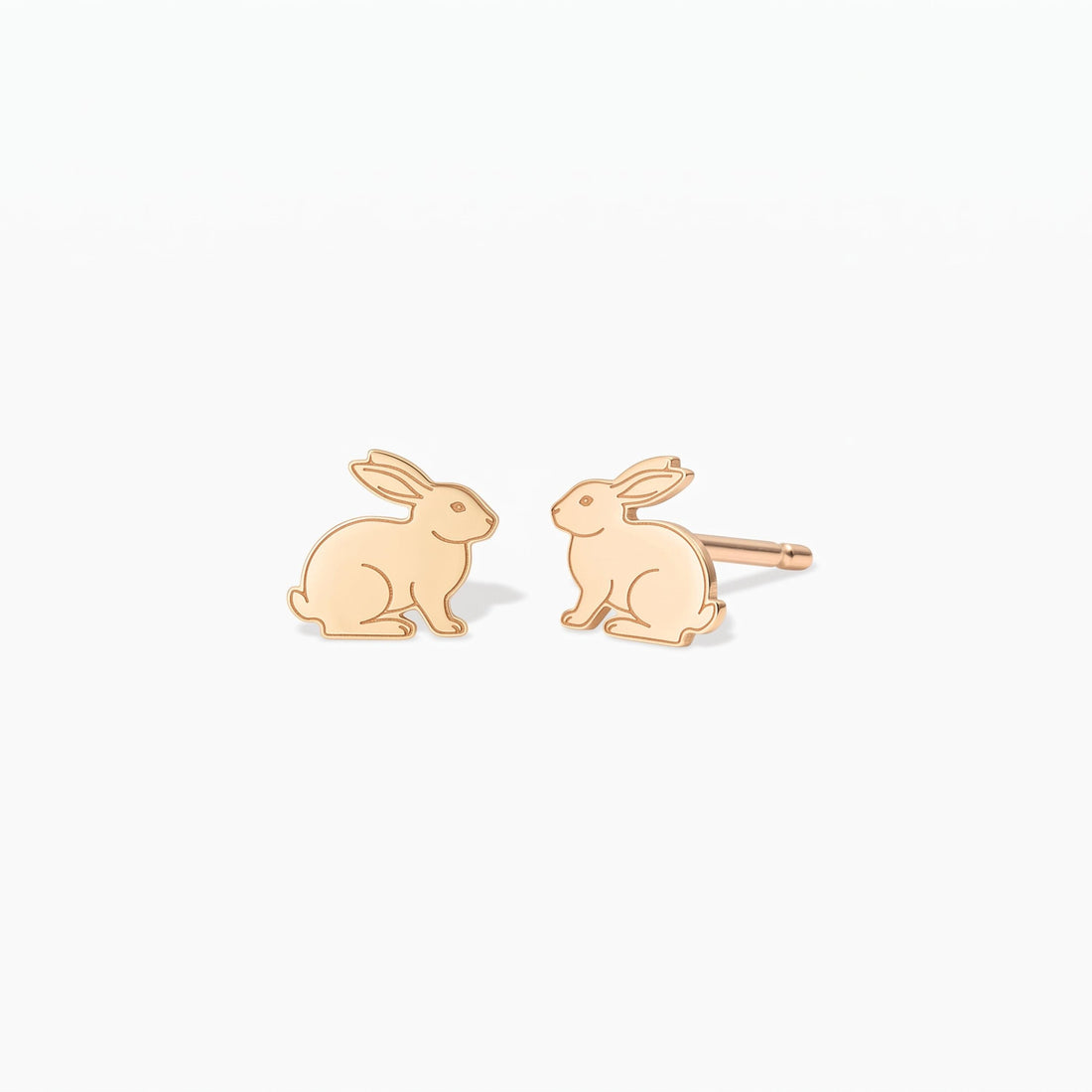 Rabbit Charm Stud Earrings