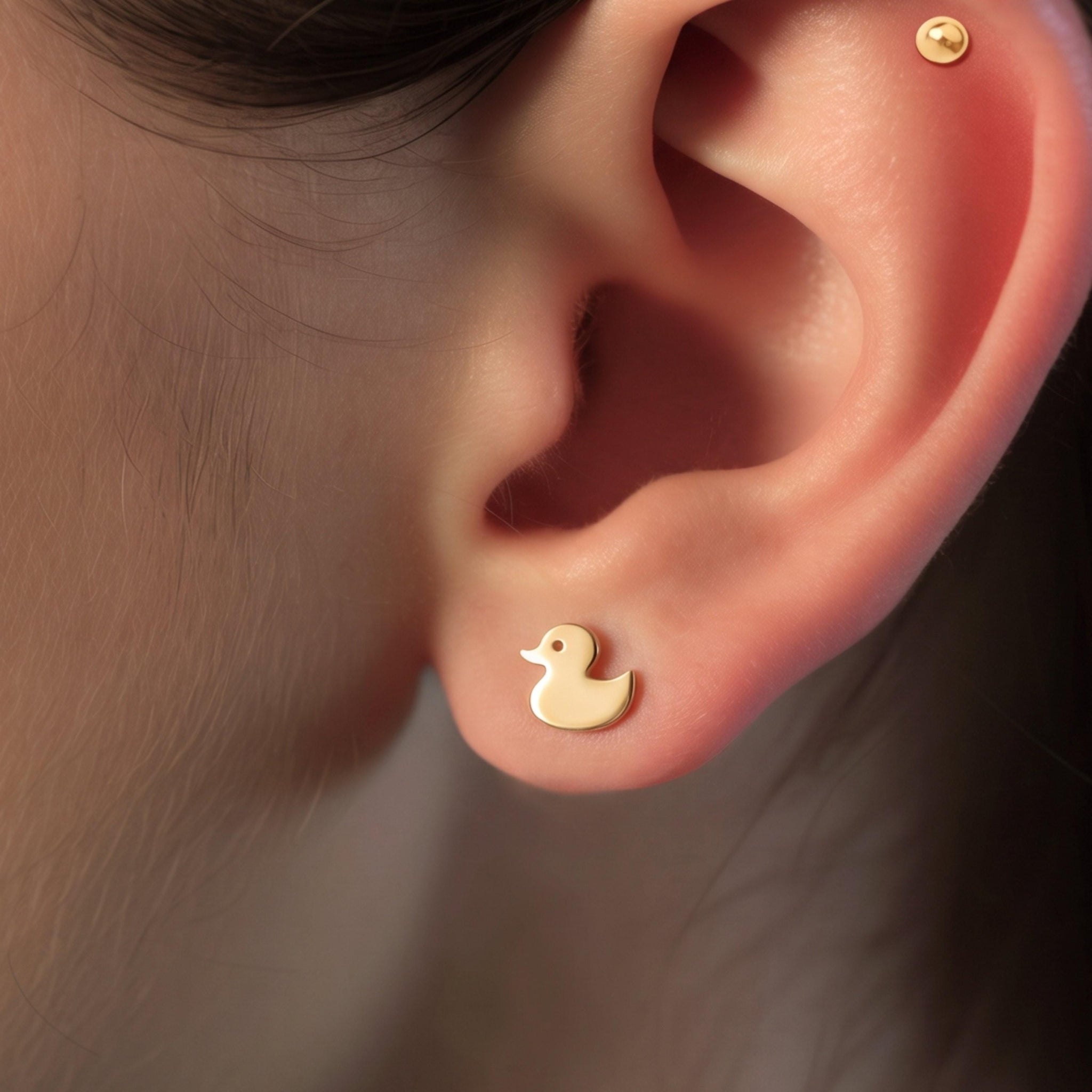 Duckie Bird Stud Earrings