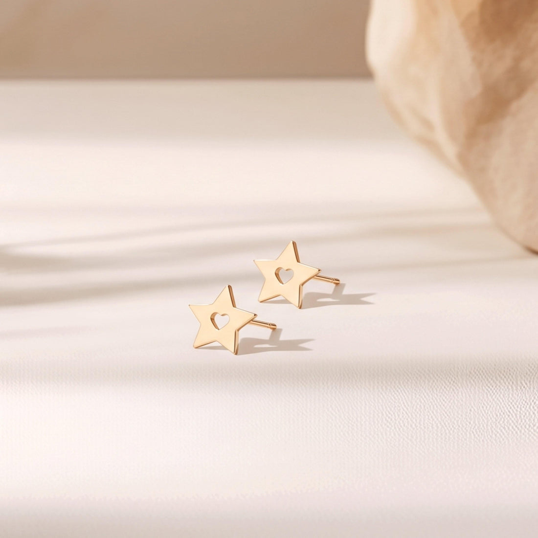 Heart Star Celestial Stud Earrings
